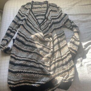 American Eagle Outfitters Women's Duster open knit long sweater Size Large